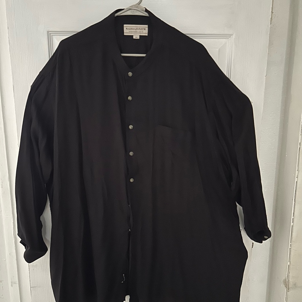 Classic Black Men's Shirt Jacket